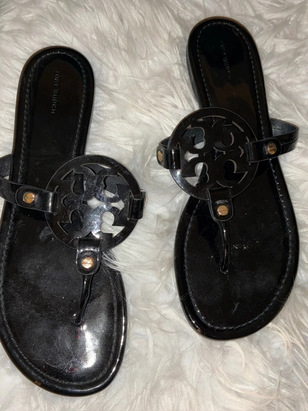 Tory Burch Miller Patent Sandal Sz 12